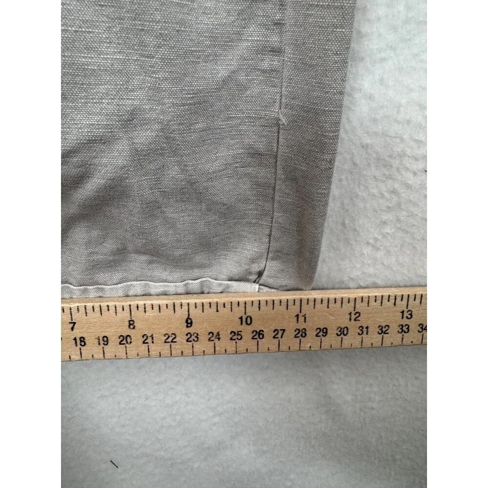 Zara LOW WAIST LOOSE JEANS linen‎ blend Collection baggy 90s grey sz L